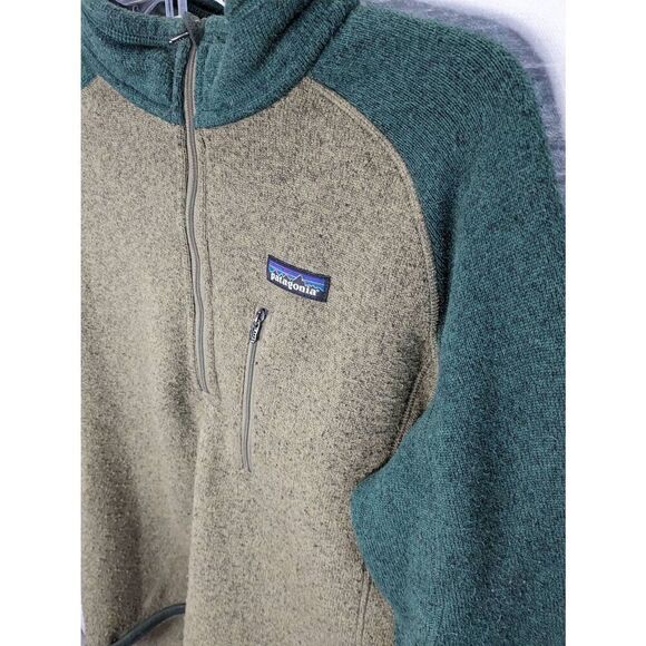 Vintage Patagonia Green Zip Front Hoodie Jacket Mens M Medium - Picture 3 of 8